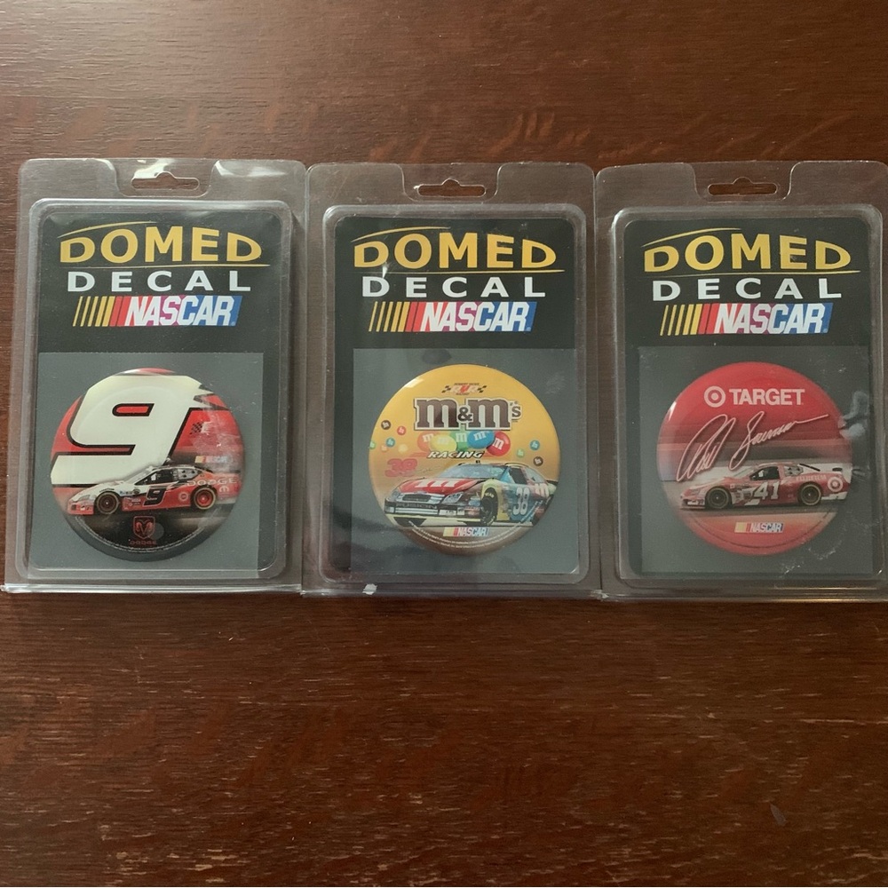 NASCAR Domed Decal Lot 2007 Racing lot of 3